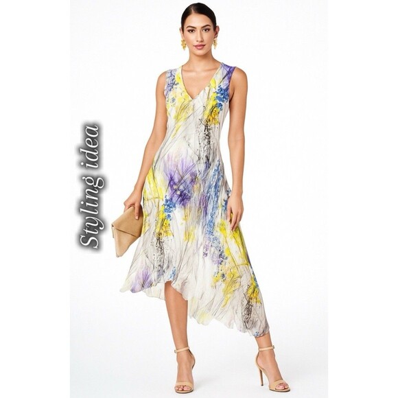 Komarov Dresses & Skirts - Designer KOMAROV XS asymmetrical flowy dress spring wear